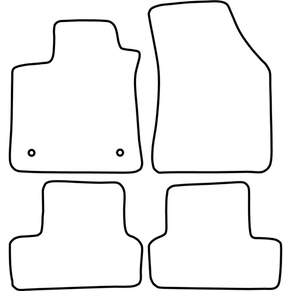 Textilmatta, kupé, Fram och bak Autostyle TM RE568 AutoStyle