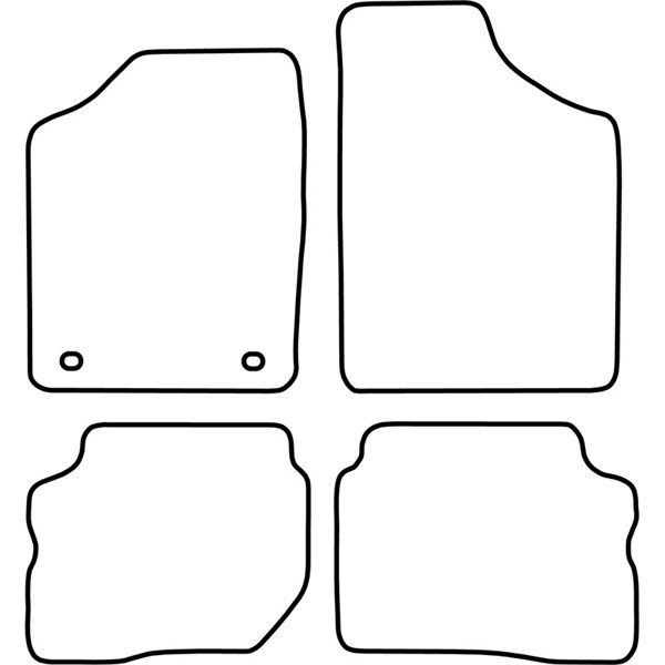 Textilmatta, kupé, Fram och bak Autostyle TM RO505 AutoStyle