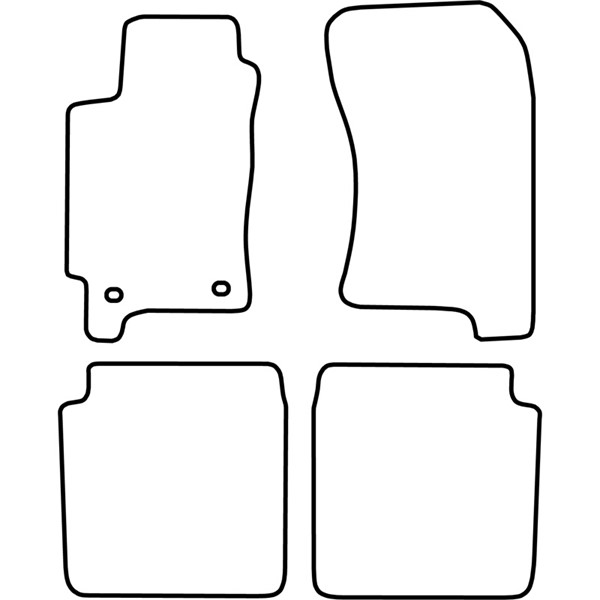 Textilmatta, kupé, Fram och bak Autostyle TM SB502 AutoStyle