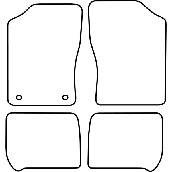 Textilmatta, kupé, Fram och bak Autostyle TM SB504 AutoStyle