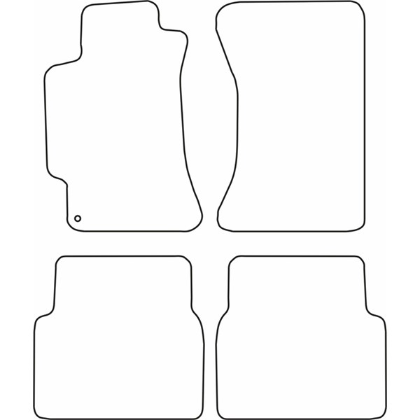 Textilmatta, kupé, Fram och bak Autostyle TM SB508V AutoStyle