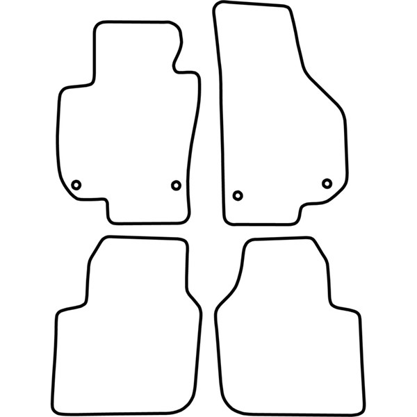 Textilmatta, kupé, Fram och bak Autostyle TM SK509V AutoStyle