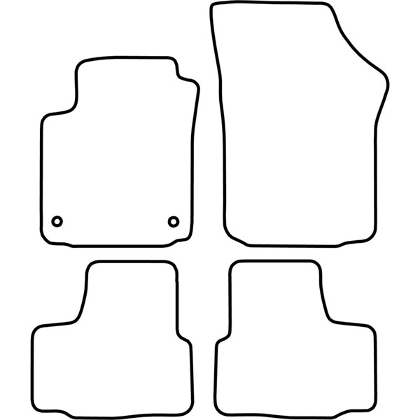 Textilmatta, kupé, Fram och bak Autostyle TM SK515 AutoStyle