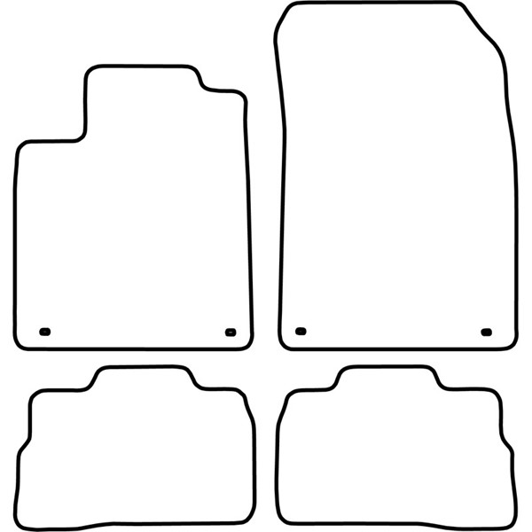 Textilmatta, kupé, Fram och bak Autostyle TM SZ525 AutoStyle Textilmatta, kupé, Fram och bak Autostyle TM SZ525 AutoStyle