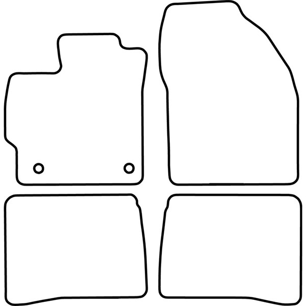 Textilmatta, kupé, Fram och bak Autostyle TM TO550 AutoStyle Textilmatta, kupé, Fram och bak Autostyle TM TO550 AutoStyle