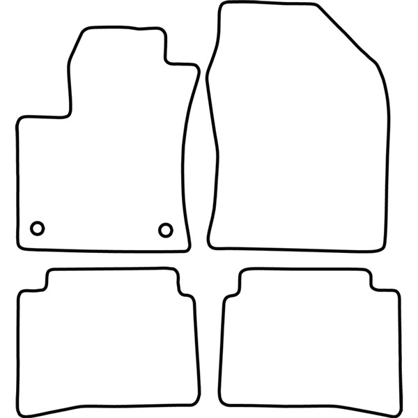 Textilmatta, kupé, Fram och bak Autostyle TM TO557 AutoStyle Textilmatta, kupé, Fram och bak Autostyle TM TO557 AutoStyle