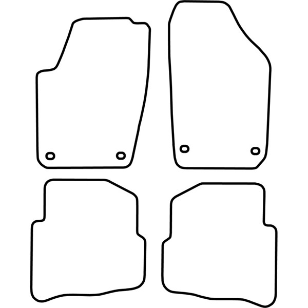 Textilmatta, kupé, Fram och bak Autostyle TM VW517V AutoStyle Textilmatta, kupé, Fram och bak Autostyle TM VW517V AutoStyle