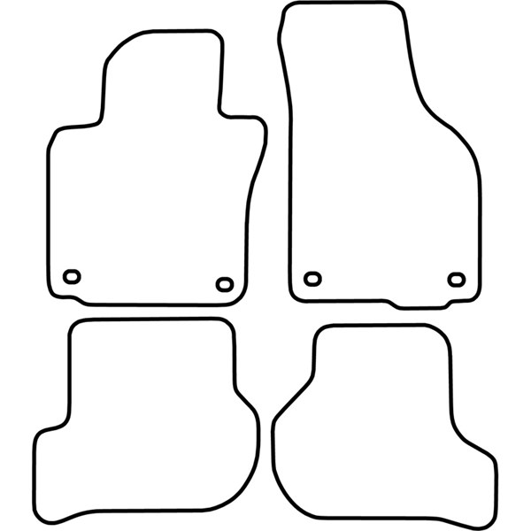 Textilmatta, kupé, Fram och bak Autostyle TM VW524V AutoStyle