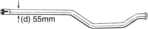 Reparationsrör, katalysator Bosal 889-003 BOSAL