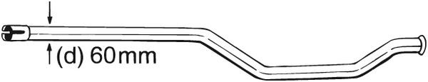 Reparationsrör, katalysator Bosal 889-007 BOSAL Reparationsrör, katalysator Bosal 889-007 BOSAL
