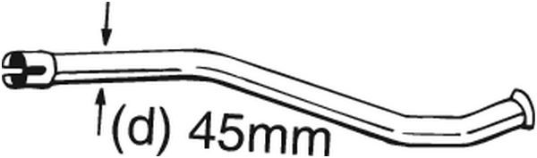 Reparationsrör, katalysator Bosal 889-150 BOSAL