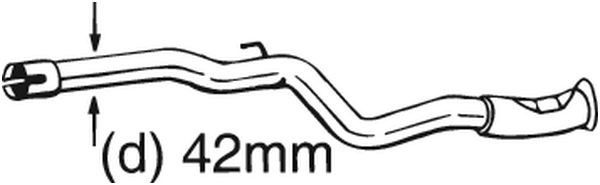 Reparationsrör, katalysator Bosal 889-159 BOSAL