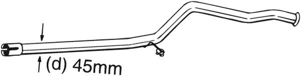 Reparationsrör, katalysator Bosal 889-181 BOSAL