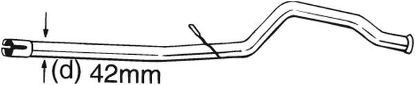 Reparationsrör, katalysator Bosal 889-183 BOSAL