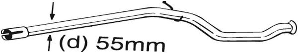Reparationsrör, katalysator Bosal 889-535 BOSAL