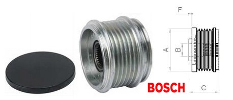 Frihjulskoppling, generator 120A Bosch F 00M 599 534 BOSCH
