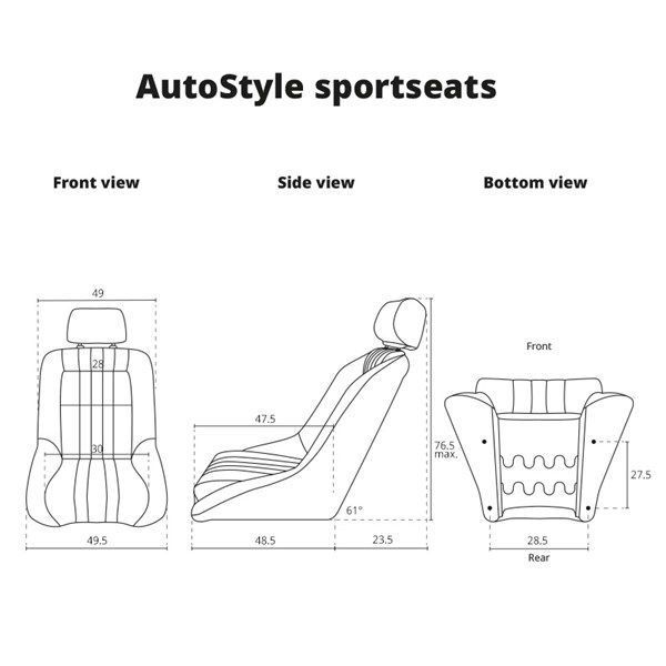 Sportstol, Universal AutoStyle Sportstol, Universal AutoStyle