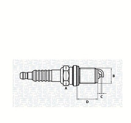 Tändstift Magneti marelli 061830254304 MAGNETI MARELLI