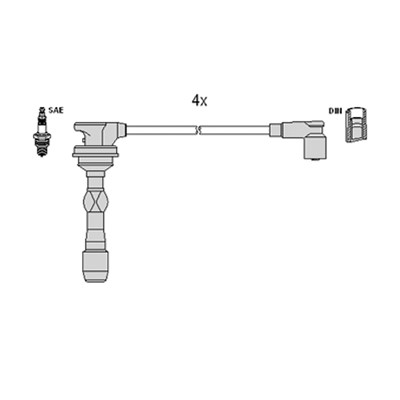Tändkabelsats Magneti marelli 941318111318 MAGNETI MARELLI