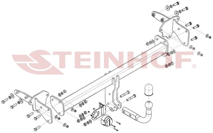 Dragkrok, Standard Alfa Stelvio (949_) Steinhof A-043 Steinhof