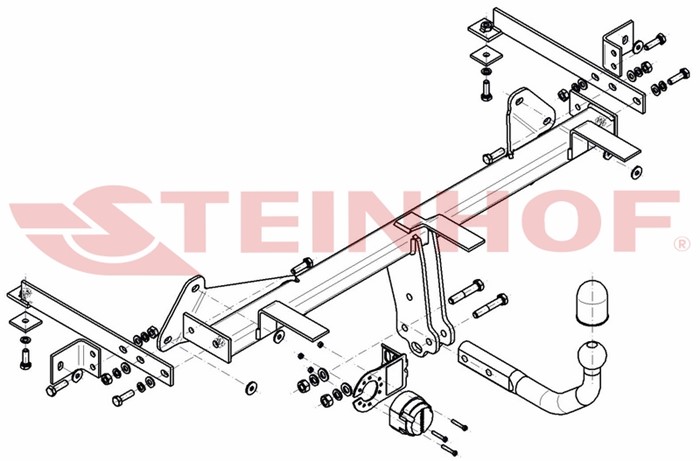 Dragkrok, Standard Fiat 500l (351_, 352_) Steinhof F-060 Steinhof