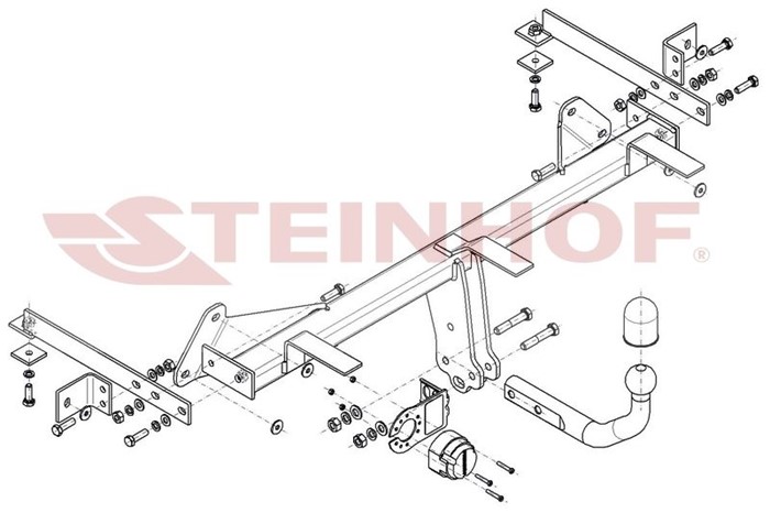 Dragkrok, Standard Fiat 500l (351_, 352_) Steinhof F-076 Steinhof