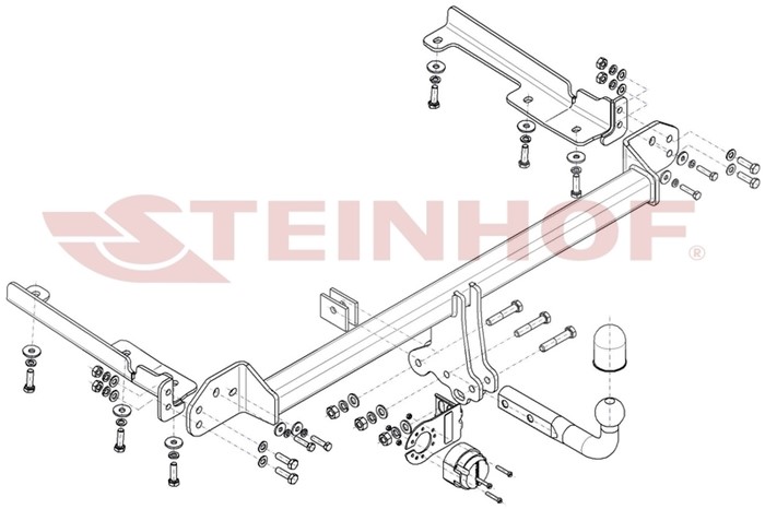 Dragkrok, Standard Honda Cr-v Iv (rm_) Steinhof H-081 Steinhof