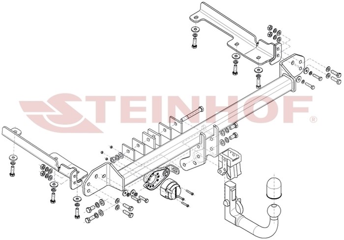 Dragkrok, Avtagbar Honda Cr-v Iv (rm_) Steinhof H-082 Steinhof