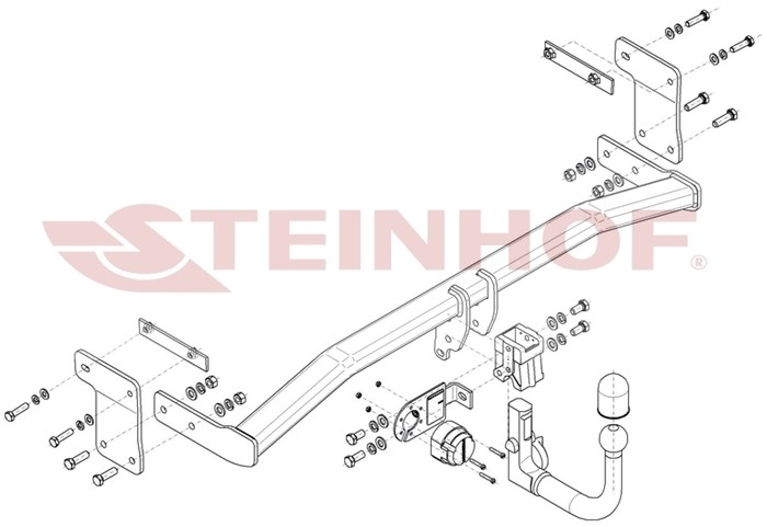 Dragkrok, Avtagbar Hyundai i30 (pde, Pd, Pden) Steinhof FH-262 Steinhof