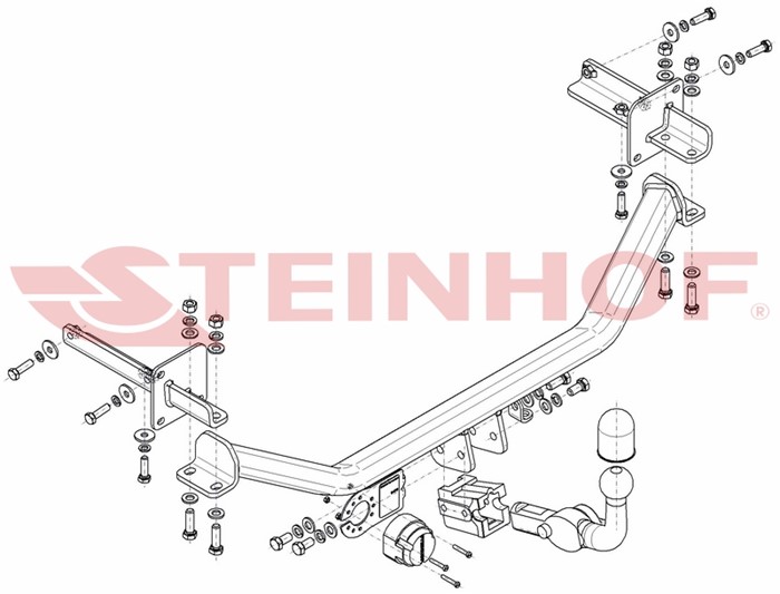 Dragkrok, Avtagbar Suzuk Baleno (fw, Ew) Steinhof FS-379 Steinhof