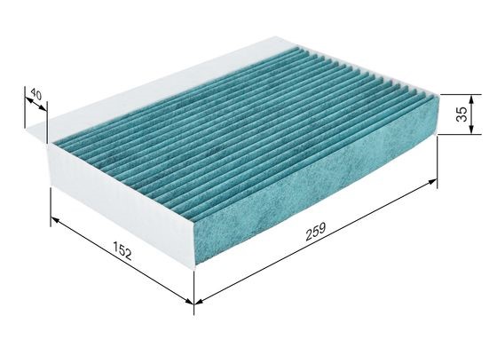 Kupefilter Bosch FILTER+ 0 986 628 534 BOSCH