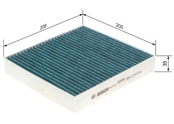 Kupefilter Bosch FILTER+ 0 986 628 540 BOSCH