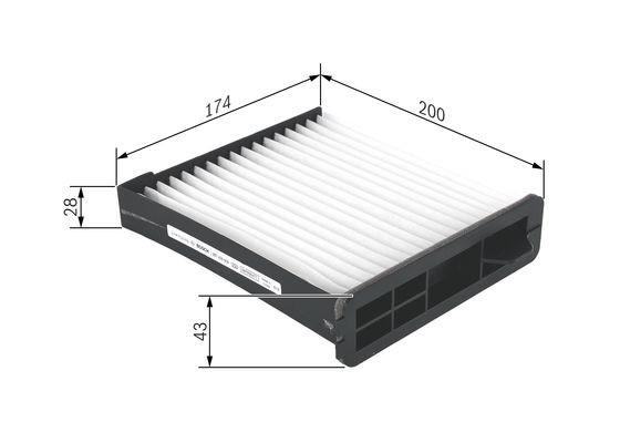 Kupefilter Bosch 1 987 435 009 BOSCH