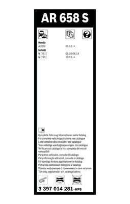 Torkarblad, Fram Bosch Aerotwin Retrofit 3 397 014 281 BOSCH