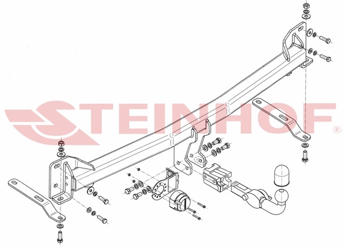 Dragkrok, Avtagbar Ford Usa Explorer (u5_) Steinhof F-258 Steinhof