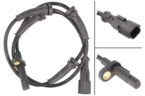 ABS-givare, Sensor, hjulvarvtal, Bakaxel, Höger, Vänster