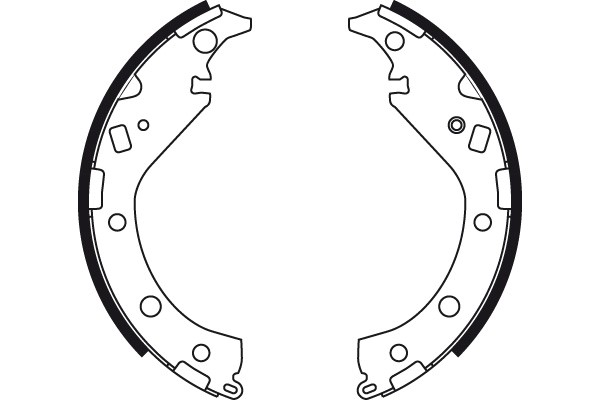 Bromsbackar, sats, Bakaxel Trw GS8492 TRW