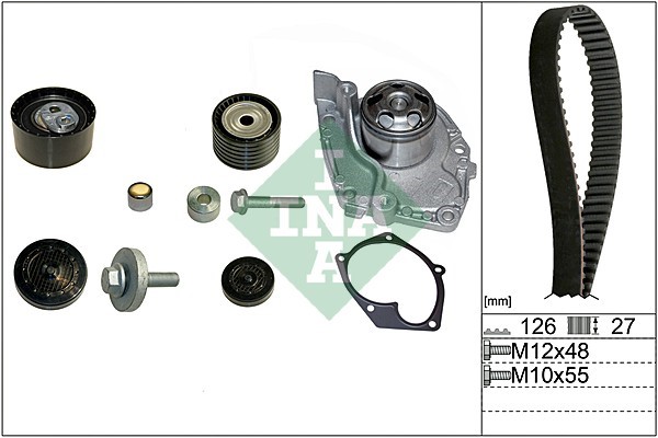 Kamremskit med vattenpump Ina 530 0638 30 INA