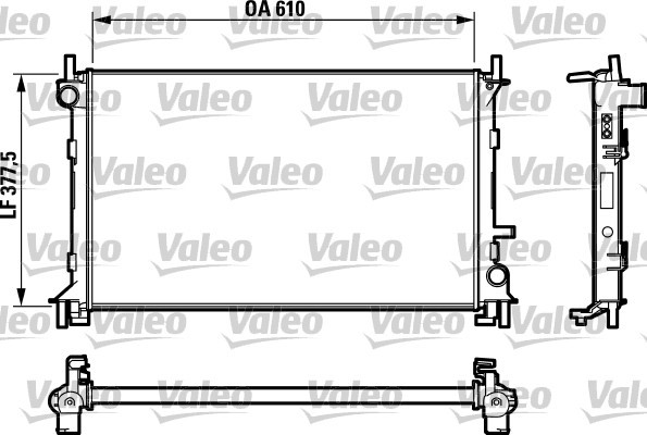Kylare, motorkylning Valeo 732732 VALEO
