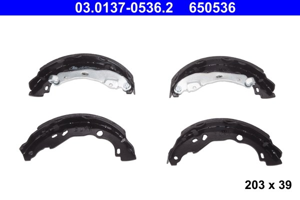 Bromsbackar, sats, Bakaxel Ate 03.0137-0536.2 ATE