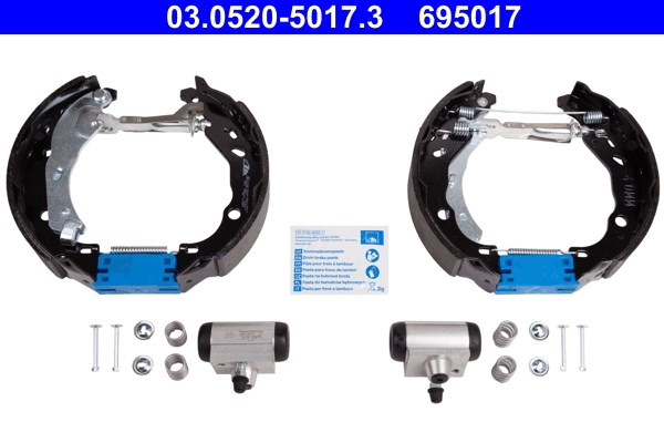 Bromsbackar, sats, Bakaxel Ate Original ate topkit 03.0520-5017.3 ATE