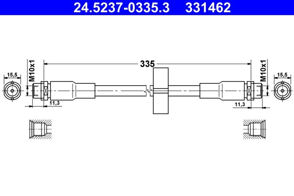 Bromsslang, Framaxel Ate 24.5237-0335.3 ATE