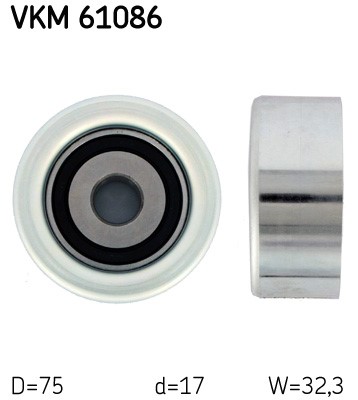 Styrrulle, drivrem Skf VKM 61086 SKF