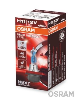 Halogenlampa OSRAM NIGHT BREAK LASER next gen H11 PGJ19-2 Osram 6 OSRAM