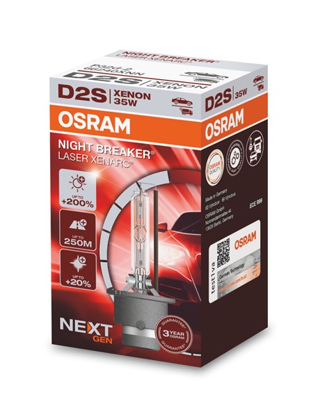 Xenonlampa OSRAM XENARC NIGHT BREAKER LASER D2S P32d-2 Osram 6624 OSRAM