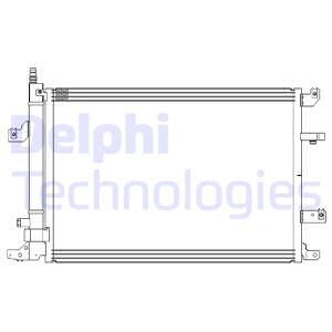 Kondensor, klimatanläggning Delphi CF20316 DELPHI
