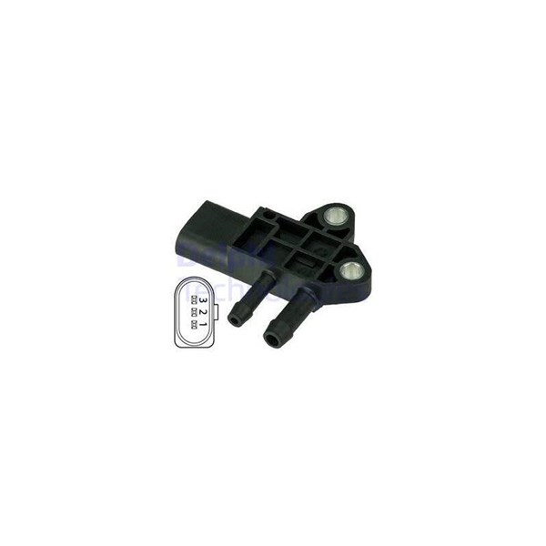 Sensor, avgastryck Delphi DPS00002 DELPHI