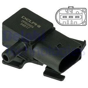 Sensor, avgastryck DELPHI