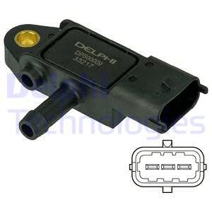 Sensor, avgastryck Delphi DPS00009 DELPHI