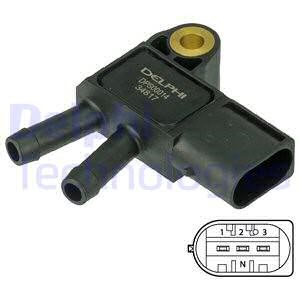 Sensor, avgastryck Delphi DPS00014 DELPHI Sensor, avgastryck Delphi DPS00014 DELPHI
